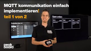 Peakboard | So einfach geht MQTT Kommunikation in der Intralogistik | Teil 1 Peakboard | So einfach geht MQTT Kommunikation in der Intralogistik | Teil 1
