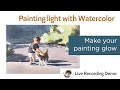 Painting light with watercolor   Eden and Jack   live recording demo