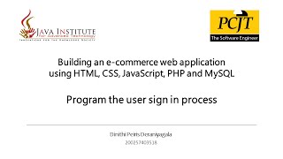 Web Project Development | Building an e-commerce web application | Task 3 | Dinithi Deraniyagala