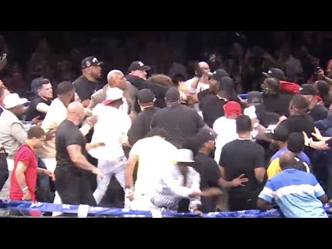 Mayweather vs. Gotti III Ends in Ugly Brawl Between Fighters and ...