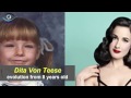 Dita Von Teese - from 8 to 44 years old