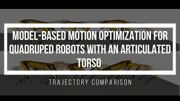 Trajectory Comparison - TO for Legged-Robots with an Articulated Torso