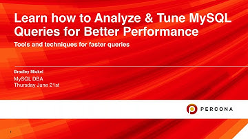 How to Analyze and Tune MySQL Queries for Better Performance - MySQL Tutorial