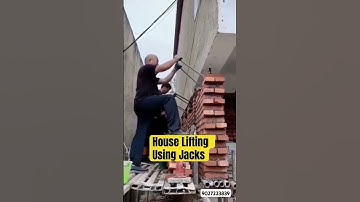 house lifting by hydraulic Jack#shortsfeed #shorts