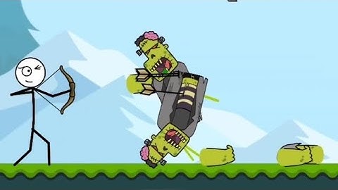 Zombie Stick Arrow(WEEGOON)All Levels 71-80 -Gameplay Walkthrough - Funny Stickman Brain Puzzle Game