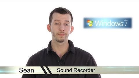 Learn Windows 7 - Sound Recorder