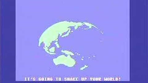 Commodore 128 with CLD 1750 REU running "Globe" Demo