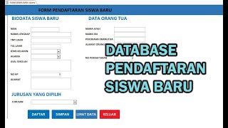 Membuat Database Pendaftaran Siswa Baru