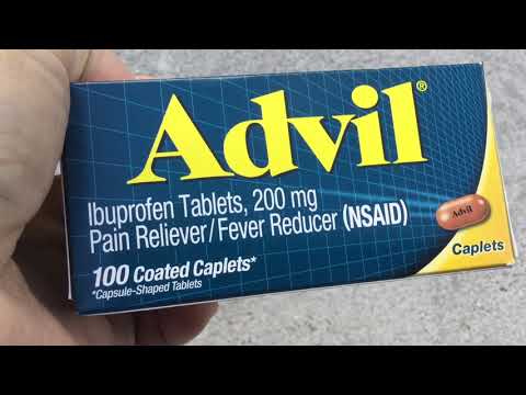 Medicine #2- ADVIL - Ibuprofen Tablet 200 mg Pain Reliever/Fever Reducer 100 Coated Caplets | Foci