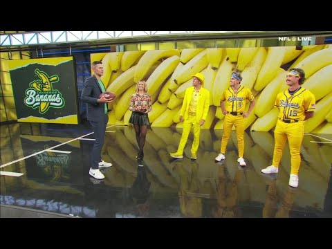 The Savannah Bananas join NFL Live! 🍌⚾