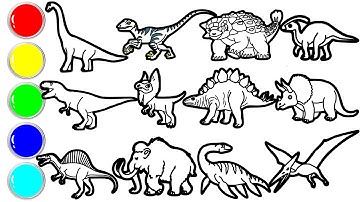 Amazing Prehistoric Creature Drawings in Just Minutes! Brachiosaurus, Velociraptor, Ankylos,T Rex