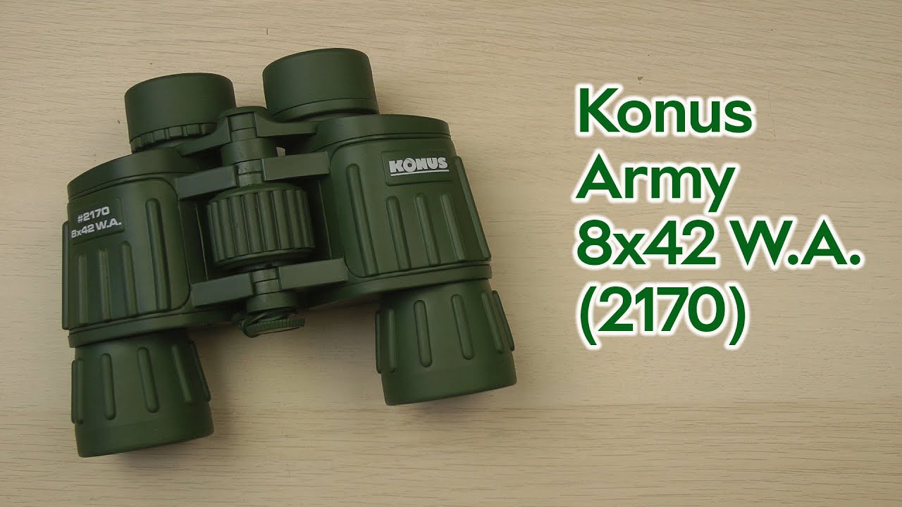 Розпаковка Konus Army 8x42 W.A. (2170)