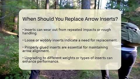 When Should You Replace Arrow Inserts? - The Marksman