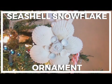 Seashell Snowflake Ornament ♥ 12 DIYs of Christmas