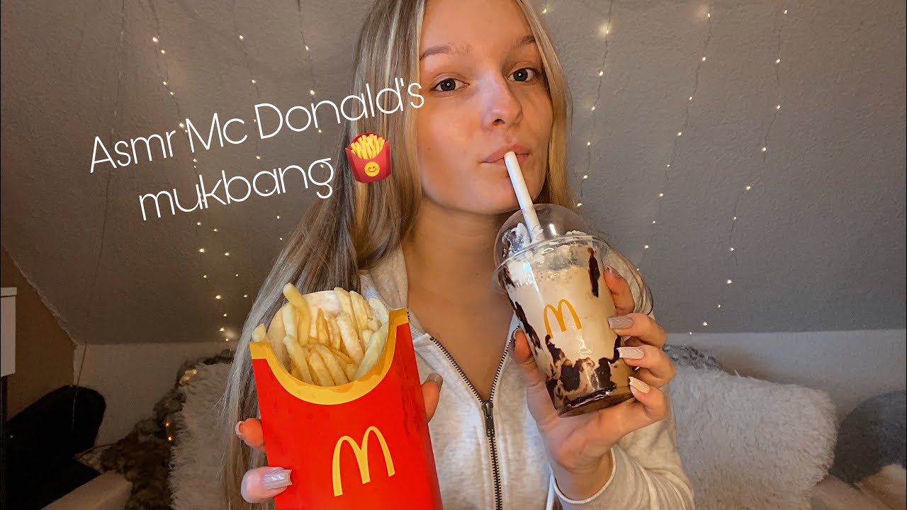 Asmr Mc Donalds mukbang 🍟