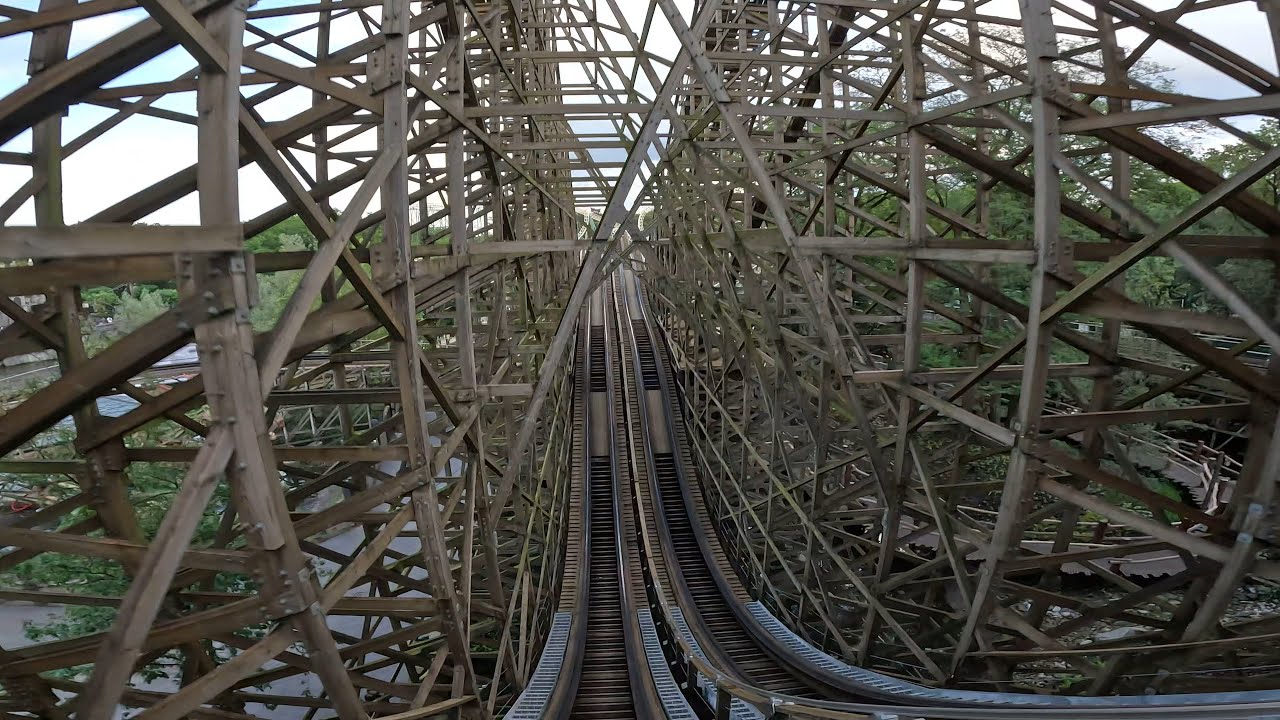 Joris En De Draak, 4K Front Seat, Red Fire Side, Efteling, July 2024, the best ride at Efteling
