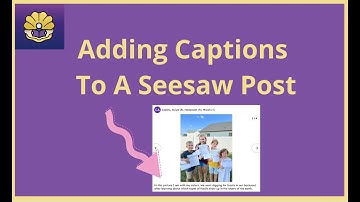 Adding a caption to a Seesaw post