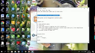 belajar pascal dengan aplikasi geany( whille do untuk menampilkan hello word )
