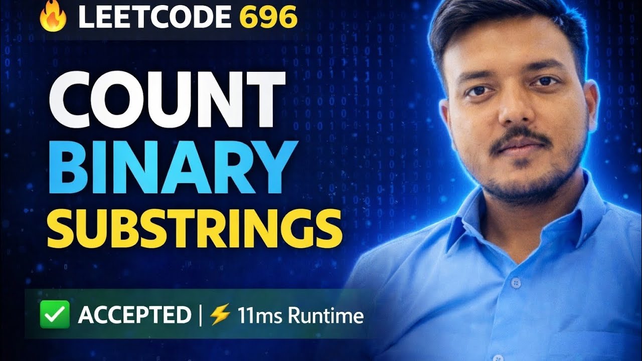 LeetCode 696 | Count Binary Substrings | Java Solution | O(n) Easy ...