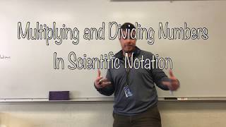 Multiplication and Division of numbers in scientific notation