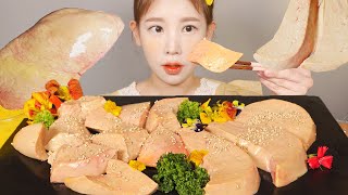 오랜만이야💛 노랑가오리 애 먹방 기다린 만큼 조금 아쉬웠던 맛🥲 Yellow Stingray Liver [eating show]mukbang korean food