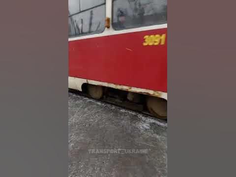 Трамвай №16а (Салтовская - Сабурова дача) модель: Tatra T3SUCS борт ...