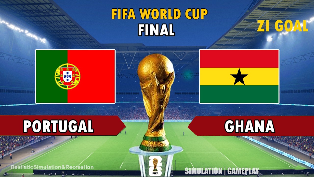 PORTUGAL vs GHANA - FIFA World Cup Final 2026 - Full Match Simulation  & Prediction eFootball PES