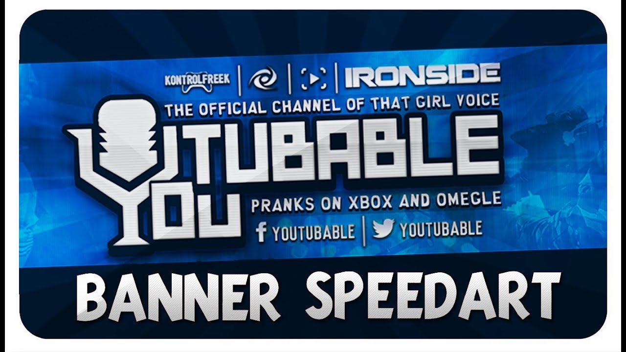 Banner Speedart | Youtubable HD Speedart | /Walk Through |@YoutubableHD