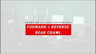 Forward + Reverse Bear Crawl