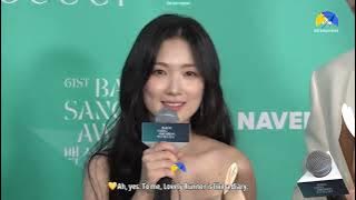 Interview Kim Hye Yoon and Byeon Woo Seok at Baeksang Award 2025 Eng translate 💛💙