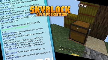 SKYBLOCK‼️Plugin SkyBlock API 4 PocketMine