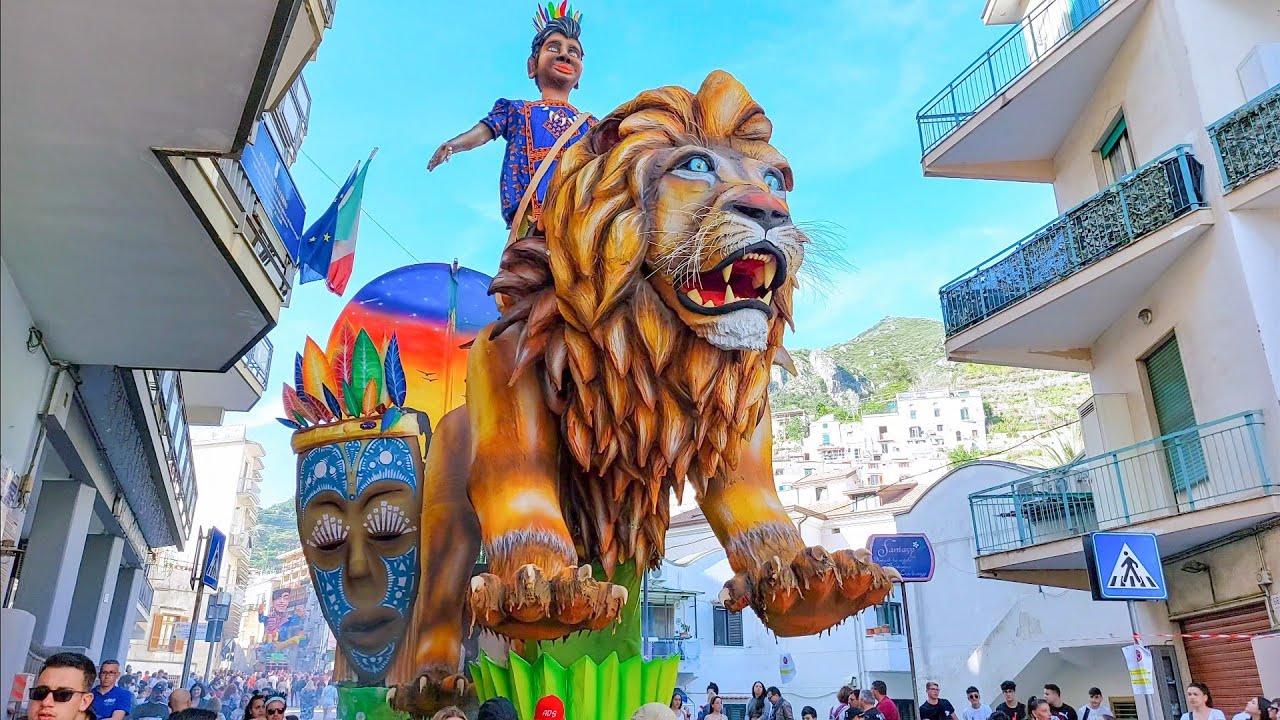 Gran Carnevale Maiori Carri Allegorici 🇮🇹 Costiera Amalfitana