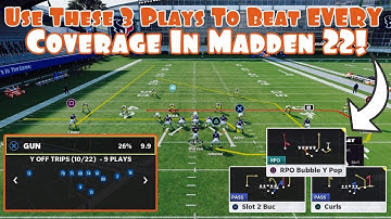 Use These 3 Plays To Beat EVERY Coverage In Madden 22! |Gun Y Off Trips Mini Scheme Part 1|