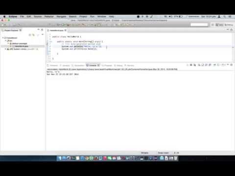 Thinking in Java #2 - Eclipse/Hello World/Date