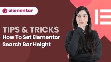 Elementor Search Widget | Resize Search Bar Height & Width (No CSS)