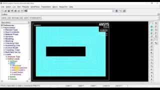 Rectangular Plate with hole in ANSYS - (VIT Syllabus) - by Ankit Krin Wealth