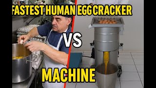 Cracking Eggs - Man vs Machine: Which Is Faster?