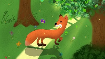 Fox in forest - speed painting - iPad (procreate)