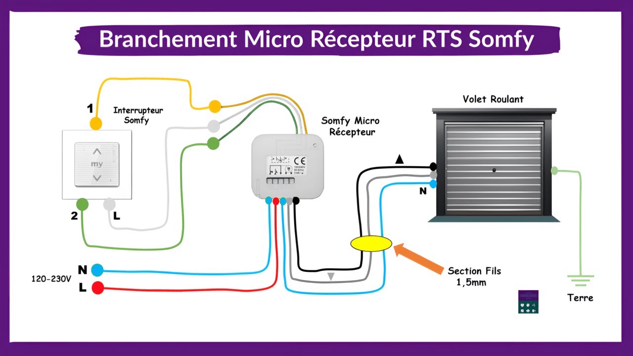 Rts Module Branchement Micro Récepteur RTS Somfy Pour Volet Roulant #electrical # ...