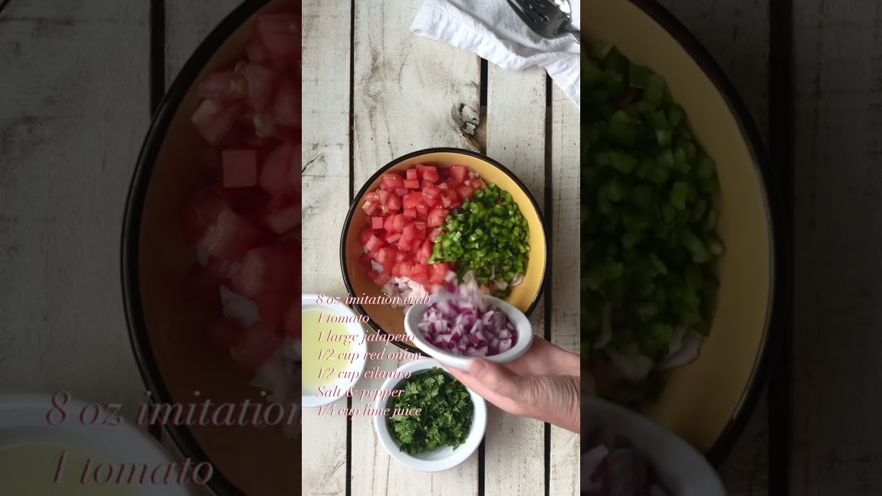 Crab Pico De Gallo 🦀 🥗 