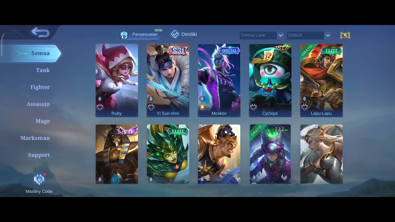 di jual akun mobile legend harga murah 150k recall tas tas pernamen