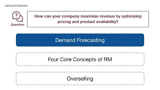 CB2201 – Lecture 9 – Part 1 Demand Forecasting