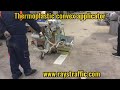 Thermoplastic convex road marking machine applicator rays traffic