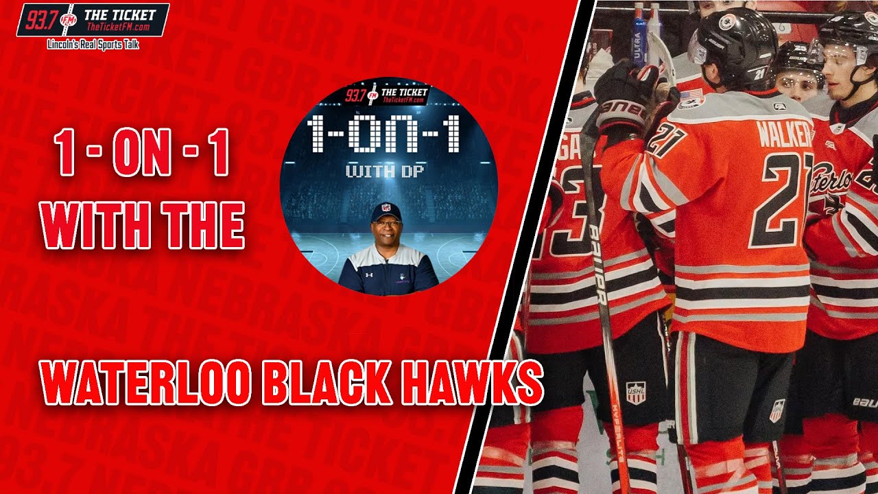 Хоккейный клуб "Ватерлоо Блэк Хокс" из USHL прибывает на радиостанцию ​​93.7 The Ticket!