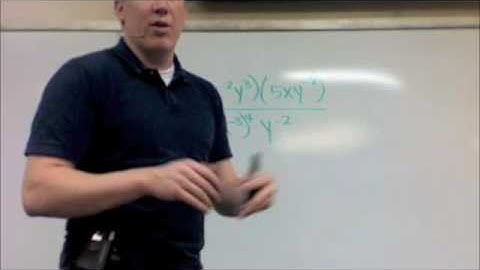 Monomial Operations - Algebra 1 (part II)