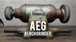 AEG | German Bench Grinder | Restoration & Modification | 4K