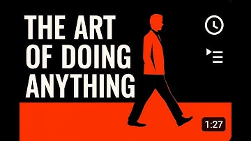 The Art of Doing Anything Exceptionally Well ( even if you are not pro )