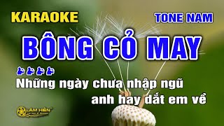 BÔNG CỎ MAY Karaoke Nhạc Sống Tone Nam I Karaoke Lâm Hiền