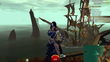 Guild Wars 2 - Charming Rogue playing Golden Sun (Title Theme) on Harp