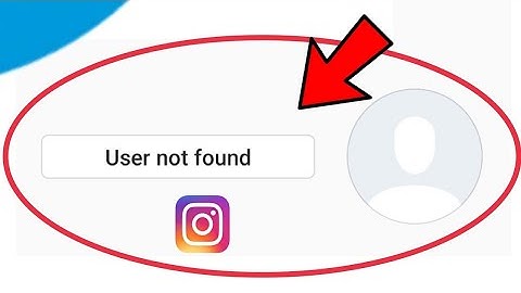 Instagram user not found problem | instagram user not found
